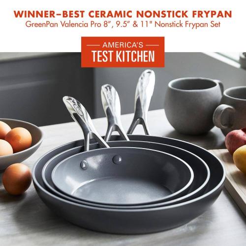 Valencia Pro 3-Piece Aluminum Frying Pan Skillet Set