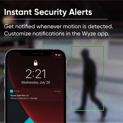 1080p Pan/Tilt/Zoom v2 Indoor Wired Wi-Fi Smart Home Security Camera Color Night Vision, 2-Way Audio, Alexa/Google Ready