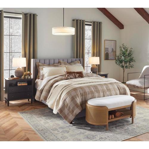 Serena 28 in. - 48 in. Single Curtain Rod in Antique Black with Finial
