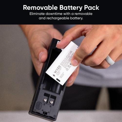 Color Black Wireless Duo Cam Video Doorbell, Battery Powered, 2K Full HD Video, 2 Cameras (People and Package), Color Night Vision