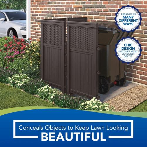 Wicker Size 44 in. Color Black  Resin Screen Enclosure