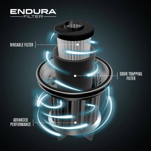 Dirt Devil Endura Lite Bagless, Corded, Upright Vacuum Cleaner for Carpet, Hard Floors, Above Floor, Lightweight and Compact, Red