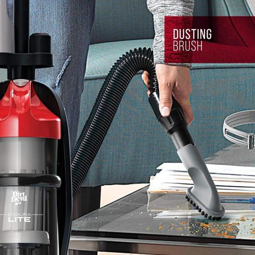 Dirt Devil Endura Lite Bagless, Corded, Upright Vacuum Cleaner for Carpet, Hard Floors, Above Floor, Lightweight and Compact, Red