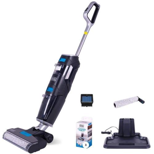 Vacuum Plus Wash Duo Bagless Cordless General Dirt Filter Stick Vacuum for Multi-Surfaces in Black