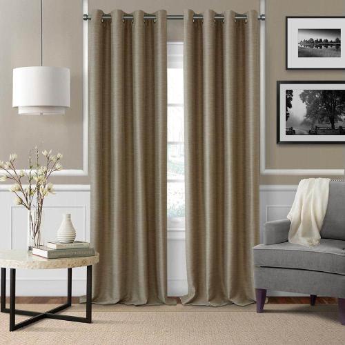 Serena 86 in. - 120 in. Single Curtain Rod in Antique Pewter with Cap Finial