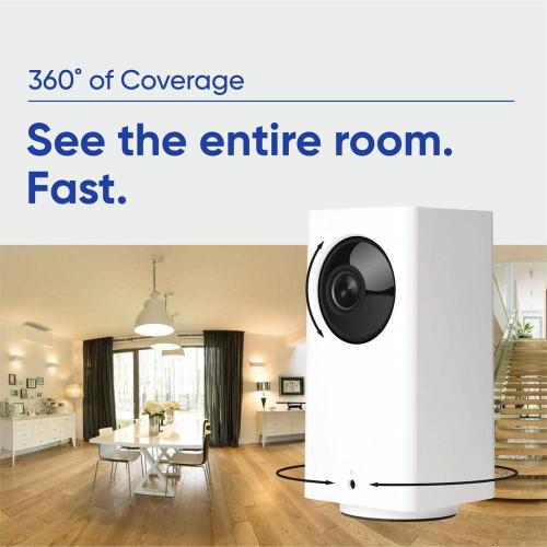 1080p Pan/Tilt/Zoom v2 Indoor Wired Wi-Fi Smart Home Security Camera Color Night Vision, 2-Way Audio, Alexa/Google Ready