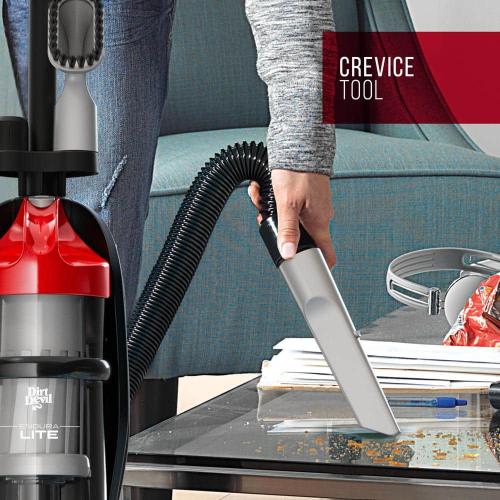 Dirt Devil Endura Lite Bagless, Corded, Upright Vacuum Cleaner for Carpet, Hard Floors, Above Floor, Lightweight and Compact, Red