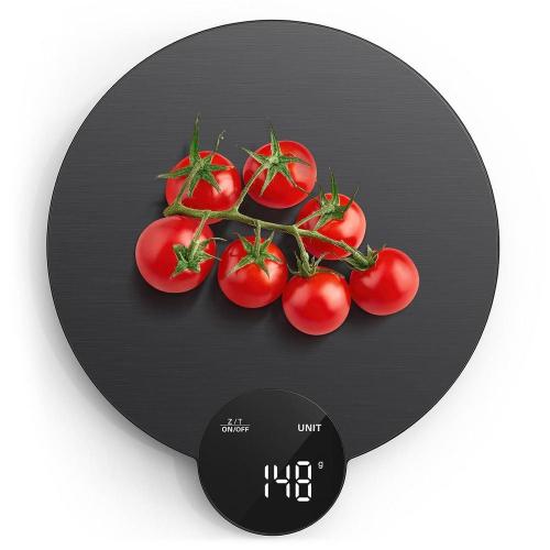 Digital Food Scale, Kitchen Scale for Baking and Cooking, HD LED Screen, Stainless Steel, 11 lbs. Capacity.