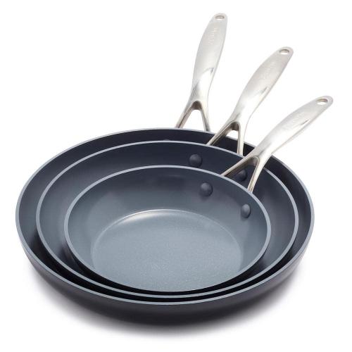 Valencia Pro 3-Piece Aluminum Frying Pan Skillet Set