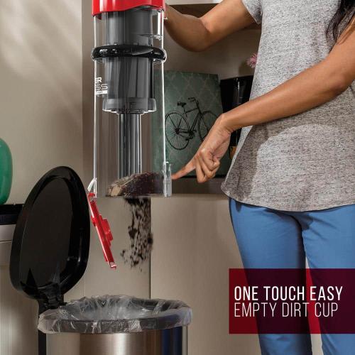 Dirt Devil Endura Lite Bagless, Corded, Upright Vacuum Cleaner for Carpet, Hard Floors, Above Floor, Lightweight and Compact, Red