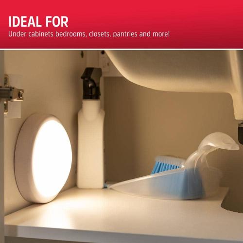 Battery Operated LED Tap On/Off Puck Light