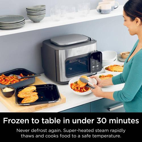 Combi All-in-1 6 Qt. Stainless Steel Electric Multi-Cooker Oven, Air Fryer 14-in-1 Complete Meals in 15-Minutes