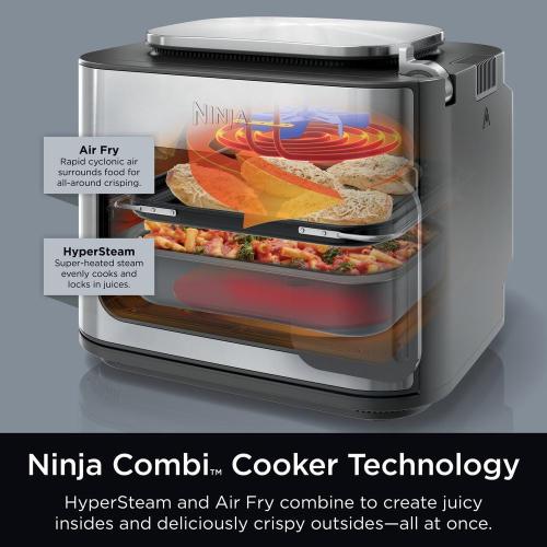 Combi All-in-1 6 Qt. Stainless Steel Electric Multi-Cooker Oven, Air Fryer 14-in-1 Complete Meals in 15-Minutes