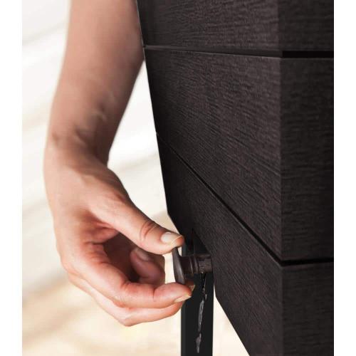 Urban Bloomer 32.3 in. W x 30.7 in. H Graphite Resin Elevated Patio Garden Bed