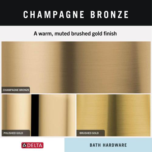 Nicoli J-Hook Robe/Towel Hook in Champaign Bronze