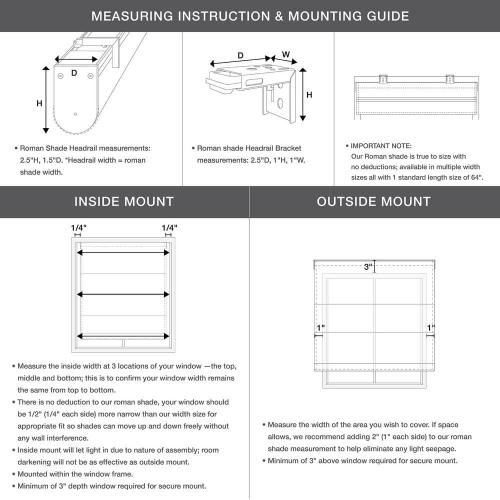 Suvi Natural Cordless Polyester Roman Shade 35 in.W x 64 in. L