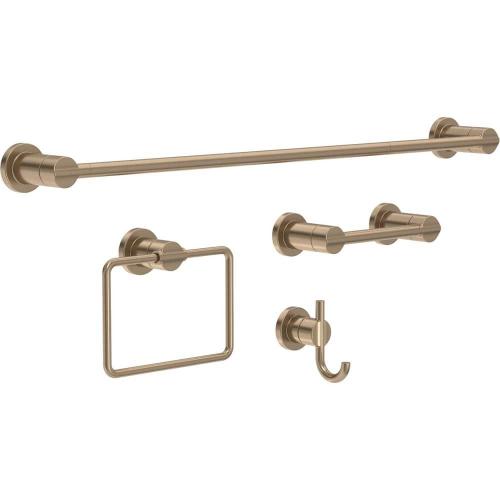 Nicoli J-Hook Robe/Towel Hook in Champaign Bronze