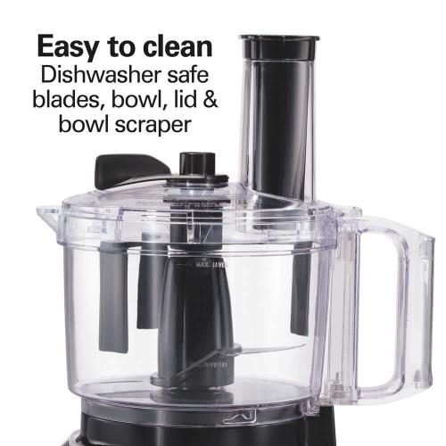 8 Cup 2 Speed and Pulse Black Food Processor with 2 attachments