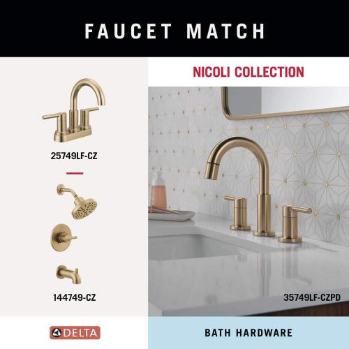 Nicoli J-Hook Robe/Towel Hook in Champaign Bronze