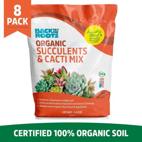 6-Quart Organic Succulent Mix Soil (8-pack)