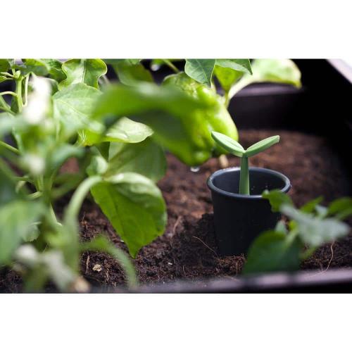 Urban Bloomer 32.3 in. W x 30.7 in. H Graphite Resin Elevated Patio Garden Bed