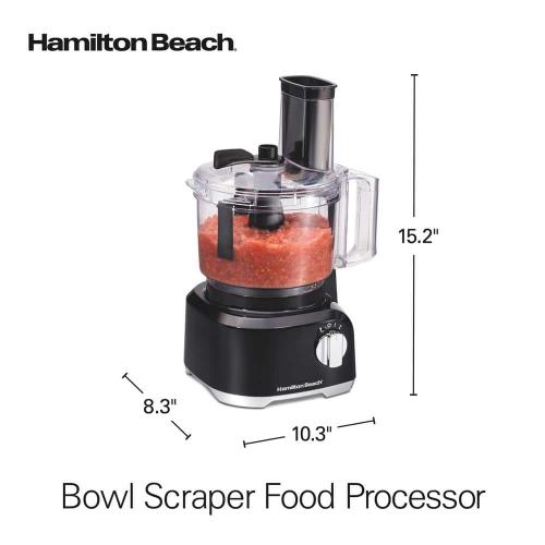 8 Cup 2 Speed and Pulse Black Food Processor with 2 attachments