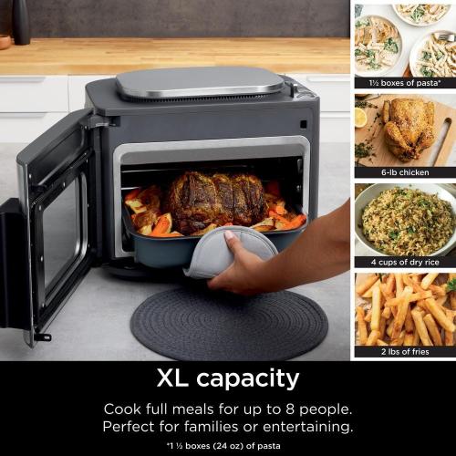 Combi All-in-1 6 Qt. Stainless Steel Electric Multi-Cooker Oven, Air Fryer 14-in-1 Complete Meals in 15-Minutes