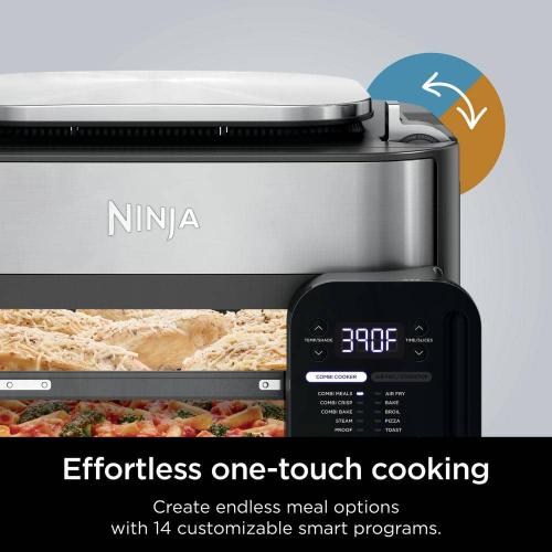 Combi All-in-1 6 Qt. Stainless Steel Electric Multi-Cooker Oven, Air Fryer 14-in-1 Complete Meals in 15-Minutes