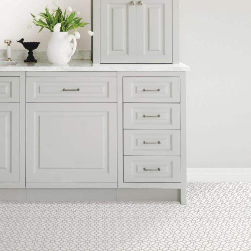 Lattice 12 in. W x 12 in. L White Peel & Stick Vinyl Tile Flooring (10 sq. ft./case)