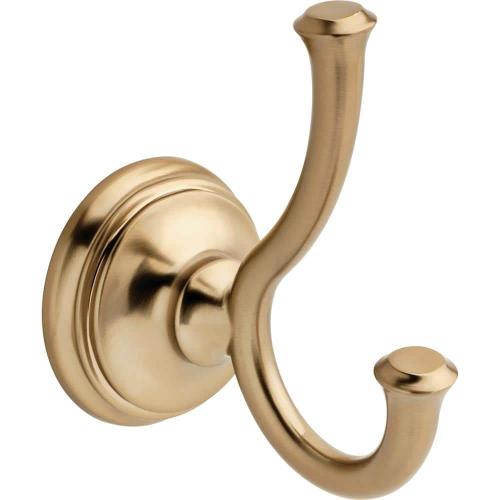 Delta Cassidy Wall Mount J-Hook Towel Hook Bath Hardware Accessory in Champagne Bronze