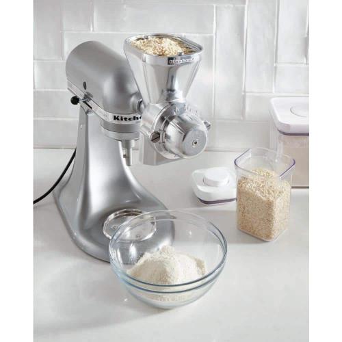 Artisan 5 Qt. 10-Speed Silver Stand Mixer with Flat Beater, 6-Wire Whip and Dough Hook Attachments