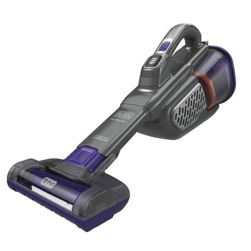 Grey and Purple BLACK DECKER dustbuster AdvancedClean  20-Volt Cordless 2.9-Cup Handheld Vacuum Pet