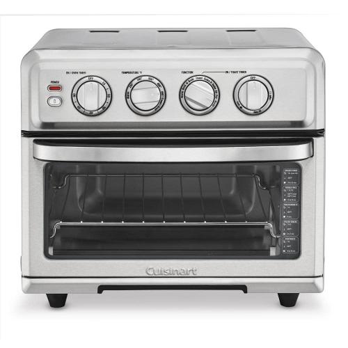 Cuisinart 1800 W Stainless Steel 0.6-cubic-foot Air Fryer Toaster Oven with Grill.(Missing parts, see the pictures)