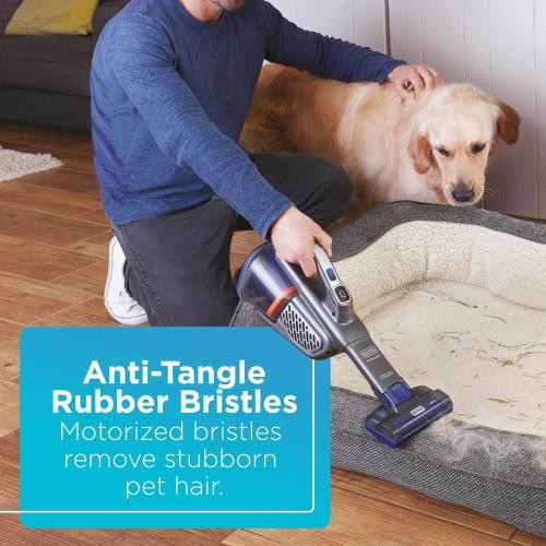 Grey and Purple BLACK DECKER dustbuster AdvancedClean  20-Volt Cordless 2.9-Cup Handheld Vacuum Pet