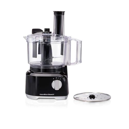 8 Cup 2 Speed and Pulse Black Food Processor with 2 attachments