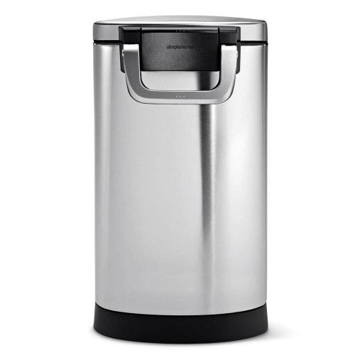 simplehuman Size  25L Medium Pet Food Can, Storage Container with Magnetic Scoop, Brushed Stainless Steel
