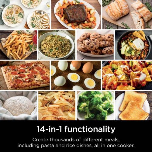 Combi All-in-1 6 Qt. Stainless Steel Electric Multi-Cooker Oven, Air Fryer 14-in-1 Complete Meals in 15-Minutes