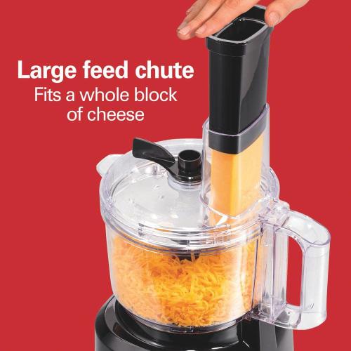 8 Cup 2 Speed and Pulse Black Food Processor with 2 attachments