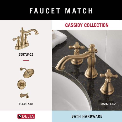 Delta Cassidy Wall Mount J-Hook Towel Hook Bath Hardware Accessory in Champagne Bronze
