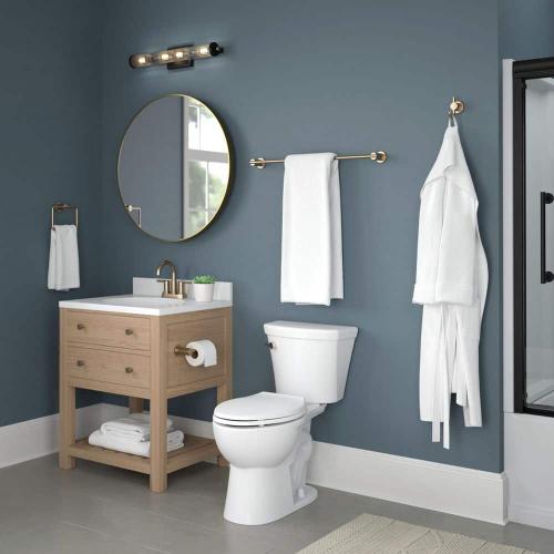 Nicoli J-Hook Robe/Towel Hook in Champaign Bronze