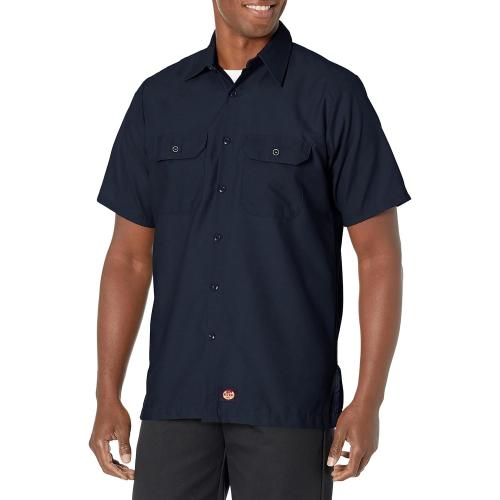 Red Kap Solid Rip Stop Shirt Large Navy