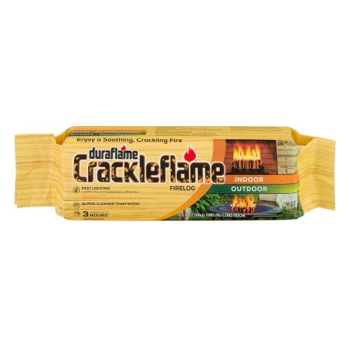 Crackleflame 4.5 lb. Indoor/Outdoor Firelogs (4-Pack), 3 Hour Burn