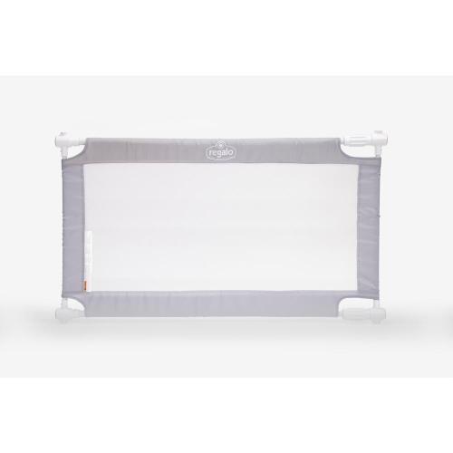 Regalo 28 in. Tall Gray Expandable Mesh Gate