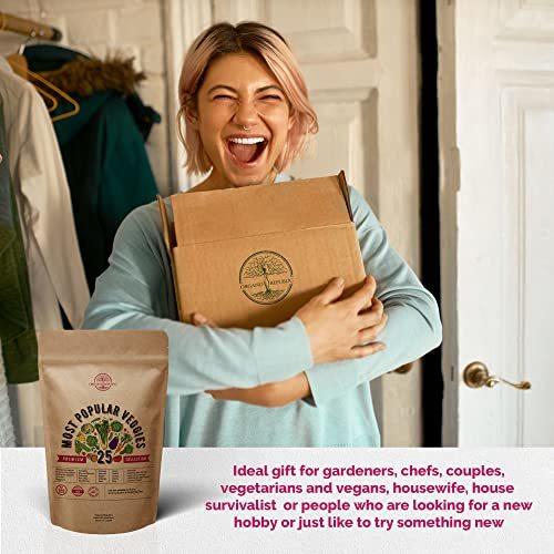 Organo Republic Vegetable Seeds for Planting Vegetables and Fruits - 25 Non-GMO Heirloom Seed Packets for Hydroponic and Outdoor Planting Semillas de Vegetales para Sembrar