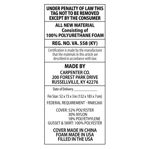 Blue TruCool 3 Mattress Topper featuring Serene Foam - Full - 3 Inch