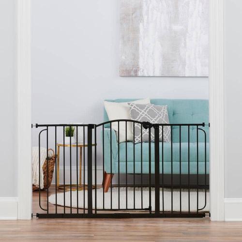 Home Accents 30 in. Super-Wide Safety Gate ‼️has stains and scratches ‼️and also could possibly have missing items ‼️