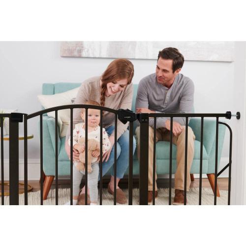 Home Accents 30 in. Super-Wide Safety Gate ‼️has stains and scratches ‼️and also could possibly have missing items ‼️