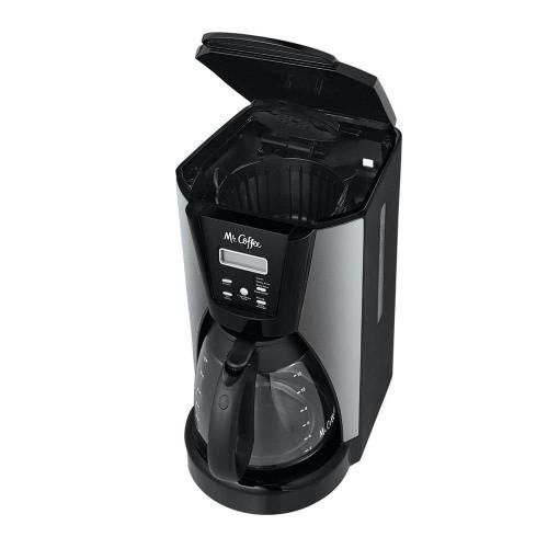 12-Cup Black/Silver Programmable Coffee Maker