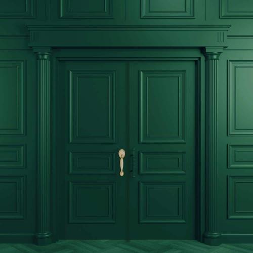 1 qt. Satin Vermont Green Door Paint