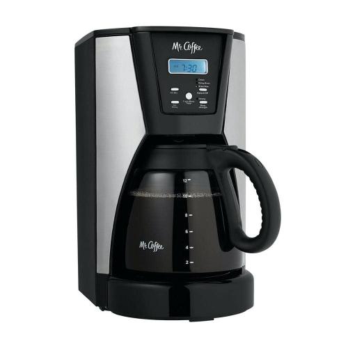 12-Cup Black/Silver Programmable Coffee Maker